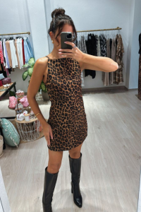 "Aeropi" Leopard Dress